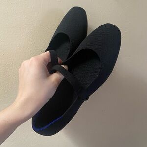 rothy’s black square mary janes